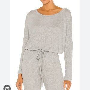 Eberjey ribbed knit ballet sweater
